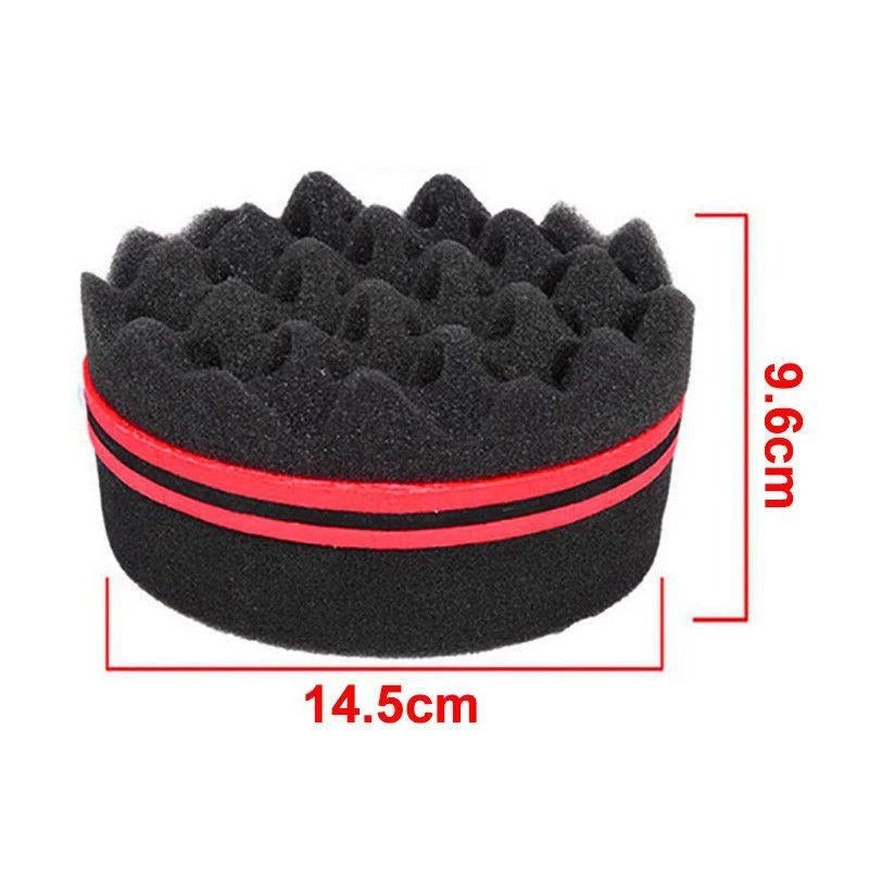 Wave Sponge Hair Twist Brush | Double-Sided Curl Sponge for Twists, Coils & Afro Hair Styling UK