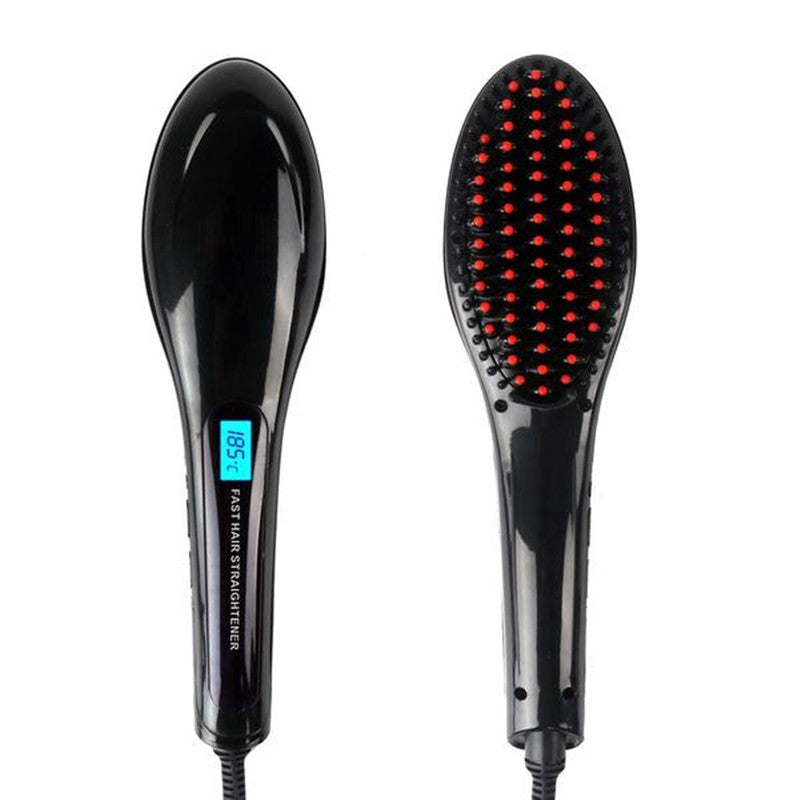 Paddle Brush Hair Straightener | Electric Heated Hair Straightening Brush for Smooth & Frizz-Free Hair UK