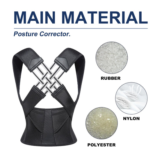 Breathable Back Support Posture Brace – Adjustable Shoulder & Upper Back Corrector for Everyday Posture Support