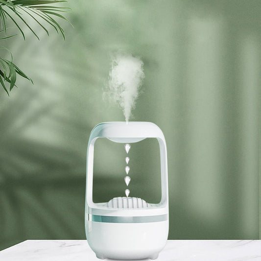 Anti-Gravity Water Drop Humidifier – Large Capacity Aroma Diffuser with LED Light