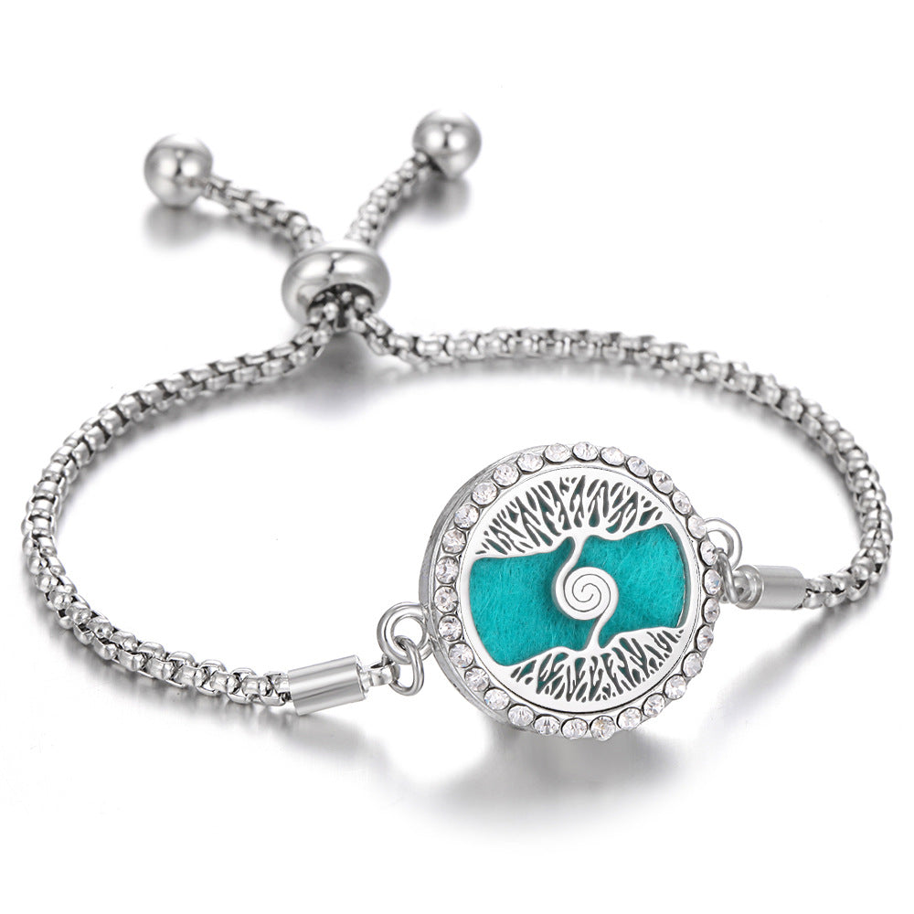 New Kaleidoscope Aromatherapy Bracelet Perfume Essential Oil Diffuser Locket Bracelet Charms Women Aroma Diffuser Jewelry
