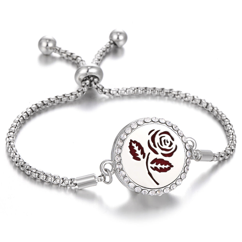 New Kaleidoscope Aromatherapy Bracelet Perfume Essential Oil Diffuser Locket Bracelet Charms Women Aroma Diffuser Jewelry