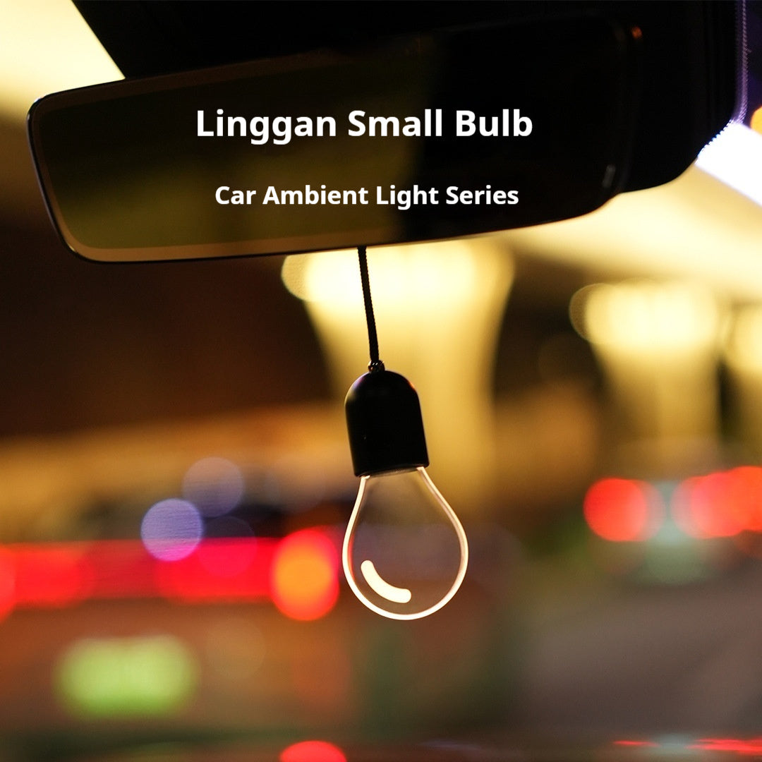 Crystal Car Pendant With Small Light Bulb Ambient Lighting For Your Vehicle
