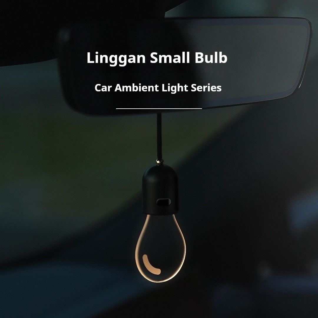 Crystal Car Pendant With Small Light Bulb Ambient Lighting For Your Vehicle