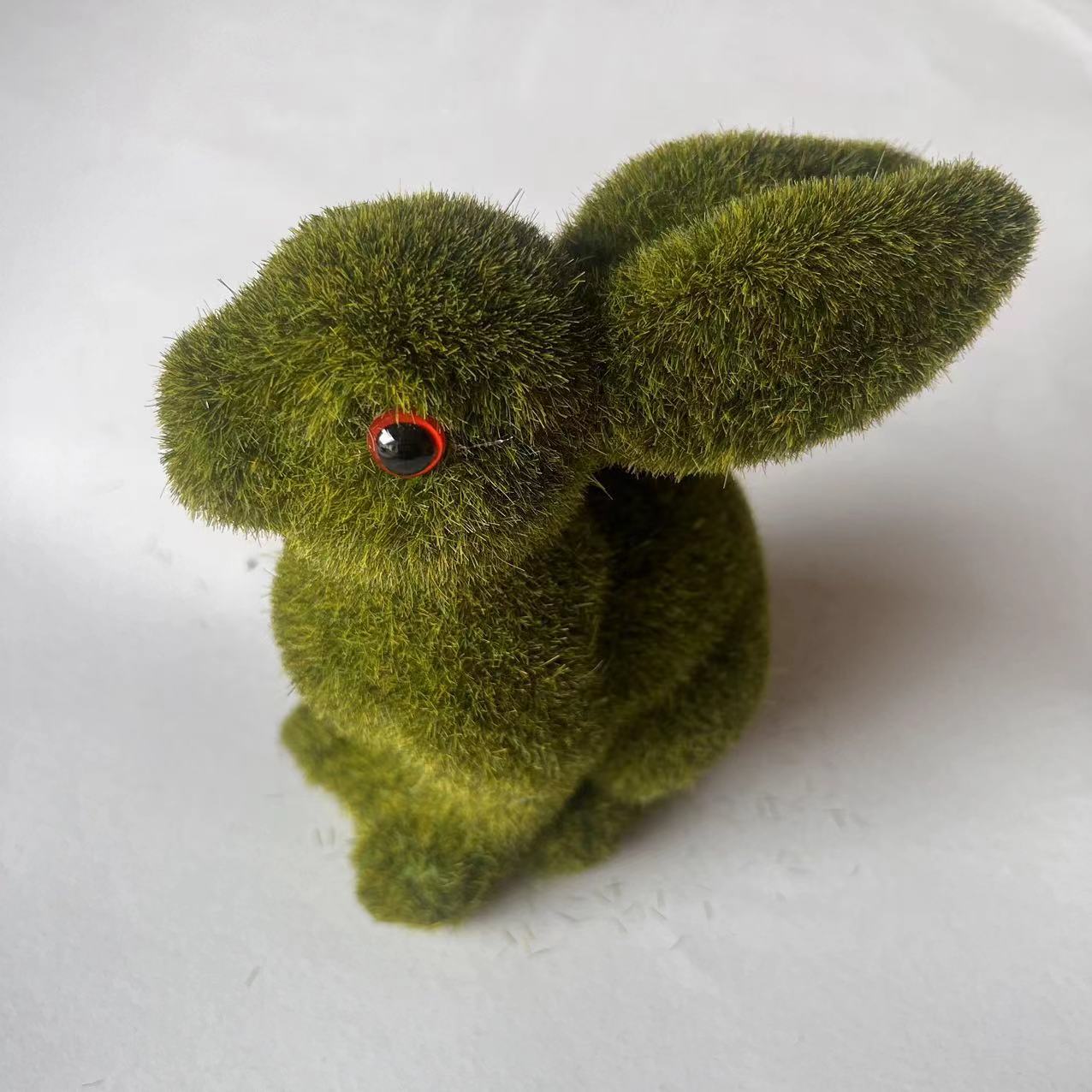 Easter Egg Gift Simulation Flocking Rabbit Garden Decoration Ornaments