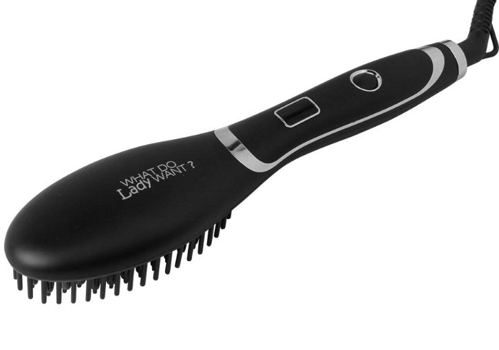 Ceramic Hair Straightening Brush | Electric Heated Hair Straightener Brush for Smooth & Frizz-Free Hair UK