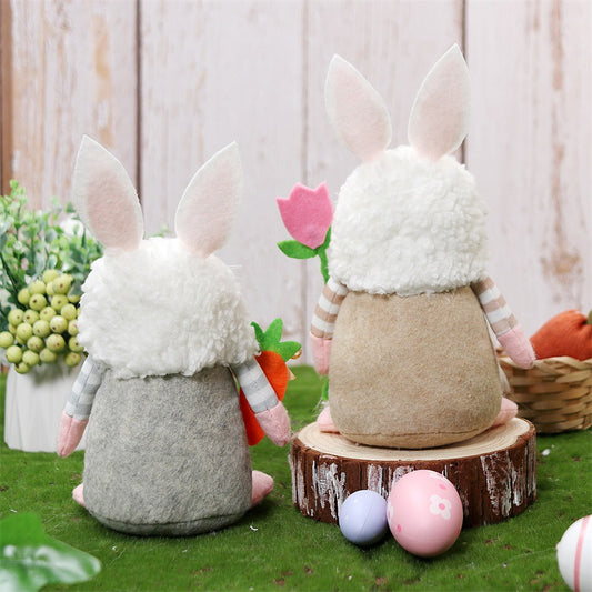 Easter Bunny Doll Ornament – Cute Rabbit Holiday Decoration Gift for Spring Home Décor, Parties & Festive Displays
