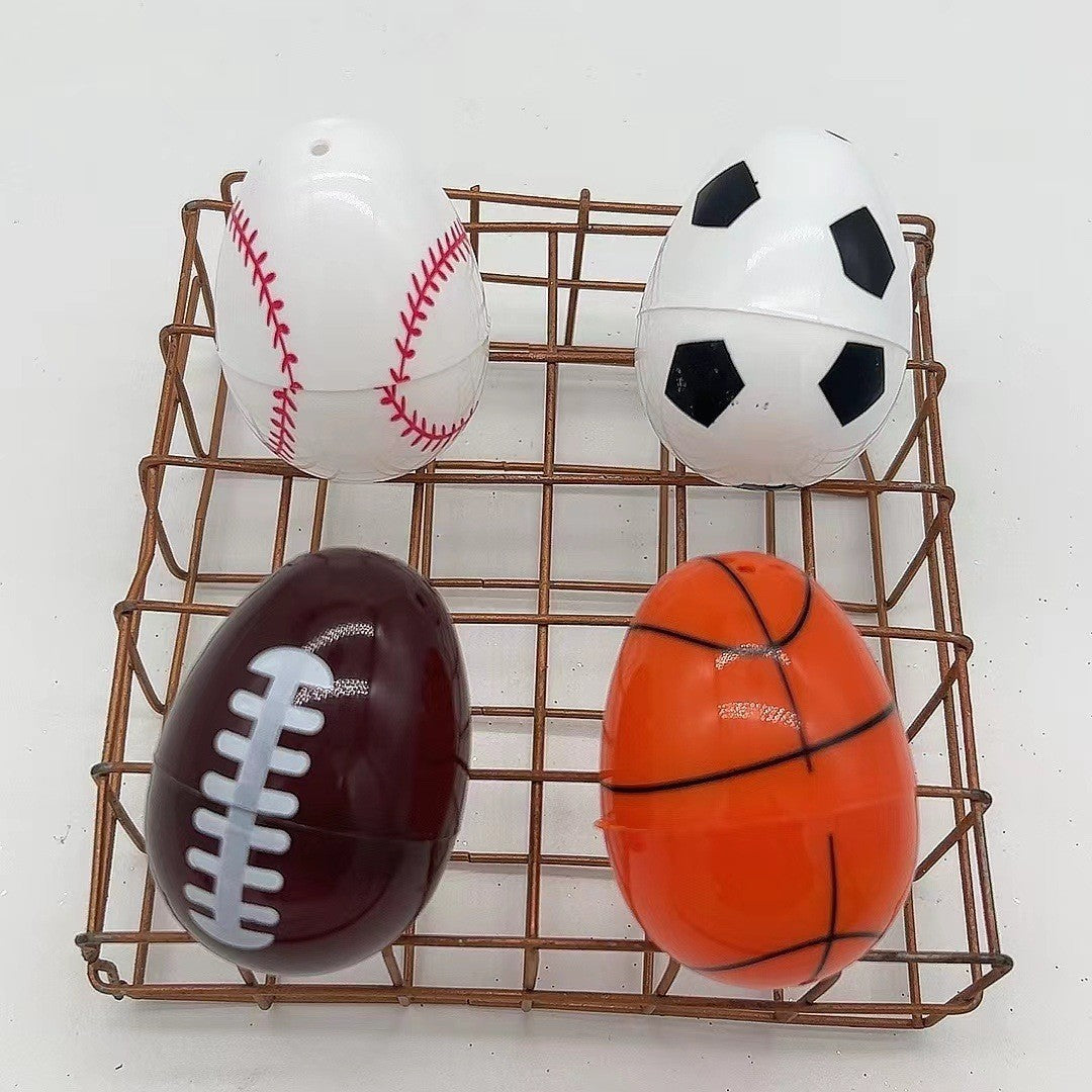 Easter Eggs Featuring A Rugby Ball