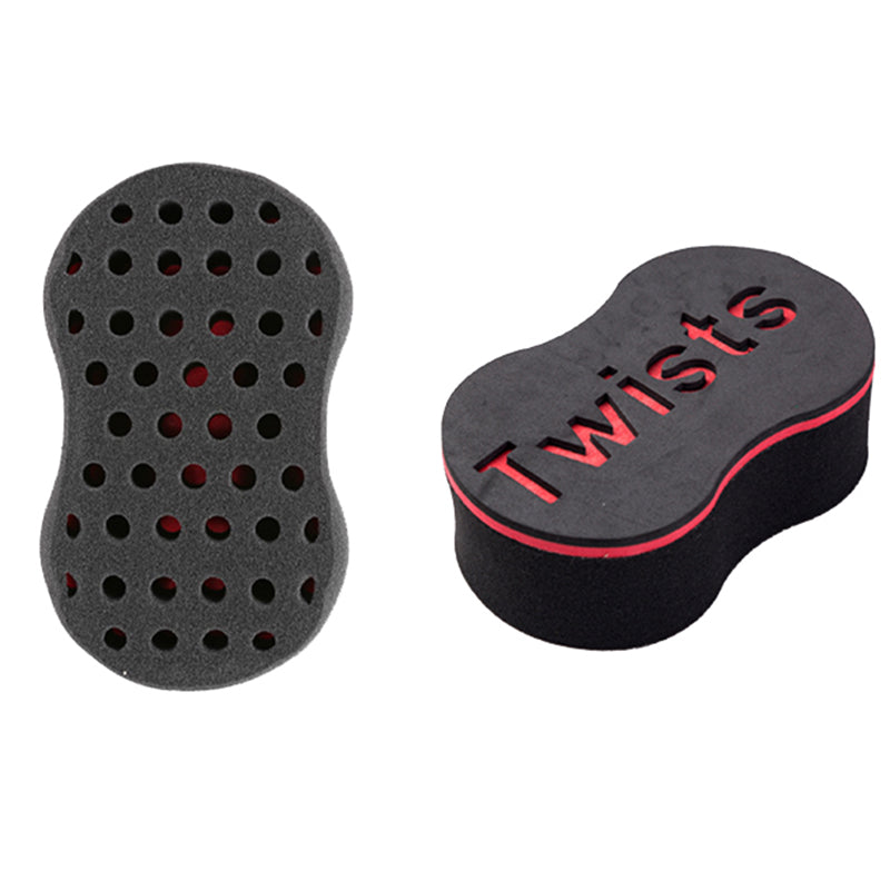 Wave Sponge Hair Twist Brush | Double-Sided Curl Sponge for Twists, Coils & Afro Hair Styling UK
