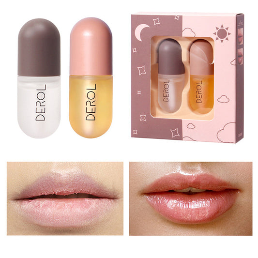 Instant Volume Lip Plumper Oil – Clear Nourishing Lip Care Gloss for Fuller-Looking Lips, Hydration & Fine Line Care
