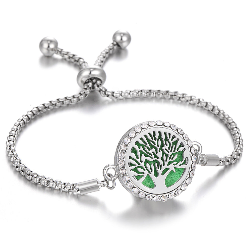 New Kaleidoscope Aromatherapy Bracelet Perfume Essential Oil Diffuser Locket Bracelet Charms Women Aroma Diffuser Jewelry