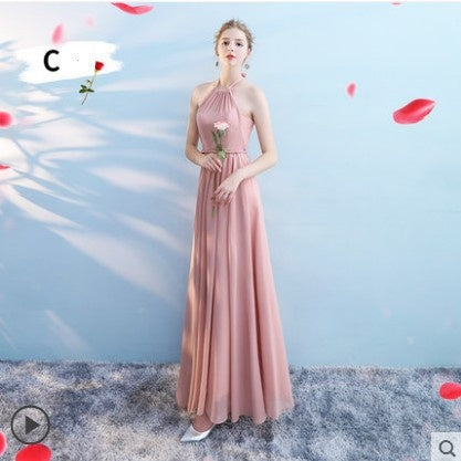 Host Dinner Bridesmaid Group Chiffon Bridesmaid Dress