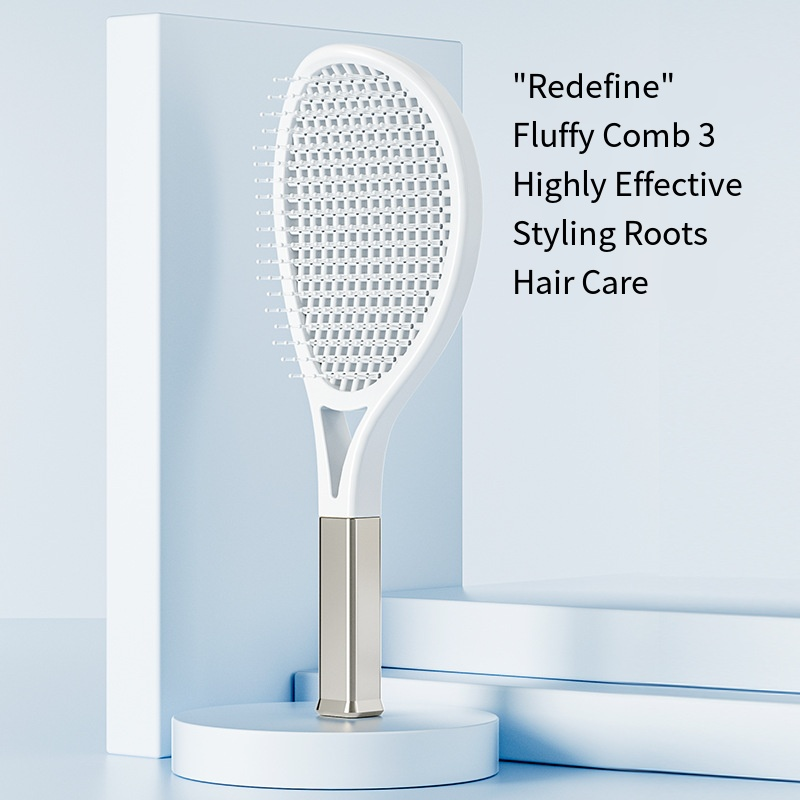 Self-Cleaning Hair Detangler Brush | Air Cushion Scalp Massage Paddle Brush for Thick, Curly & All Hair Types UK