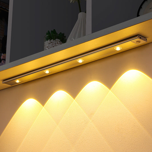 USB LED Motion Sensor Night Light – Wireless Rechargeable Cabinet, Wardrobe & Under Cabinet Light for Kitchen, Bedroom & Hallway