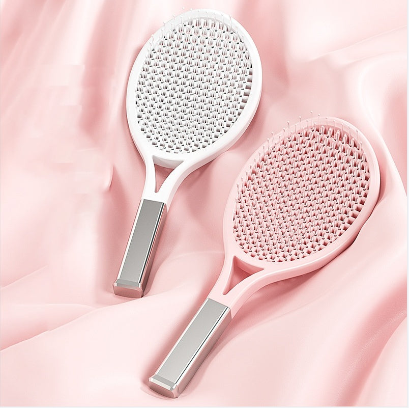 Self-Cleaning Hair Detangler Brush | Air Cushion Scalp Massage Paddle Brush for Thick, Curly & All Hair Types UK
