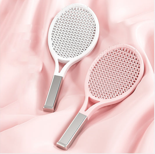 Self-Cleaning Hair Detangler Brush | Air Cushion Scalp Massage Paddle Brush for Thick, Curly & All Hair Types UK