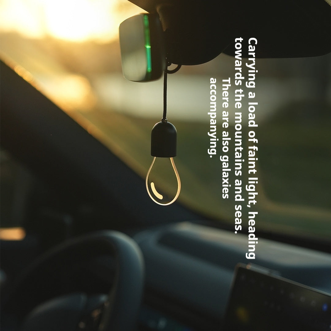 Crystal Car Pendant With Small Light Bulb Ambient Lighting For Your Vehicle