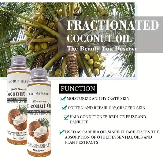 Coconut Massage Oil – Nourishing Face & Body Massage Oil for Spa, Skin Hydration & Daily Skincare