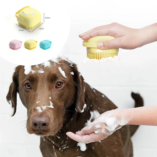 Silicone Pet Grooming Bath Brush Gloves for Dogs & Cats