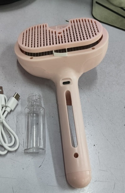 Pet Comb Self Cleaning Pets Hair Remover Brush For Dogs Grooming Tools Dematting Comb Built-in Mist Humidifier Pet Products