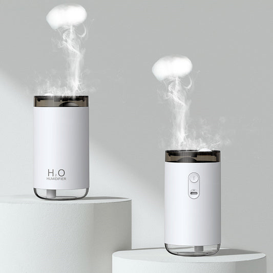 Smoke Ring Jellyfish Humidifier – USB Aroma Diffuser with Warm Night Light for Home & Car Relaxation