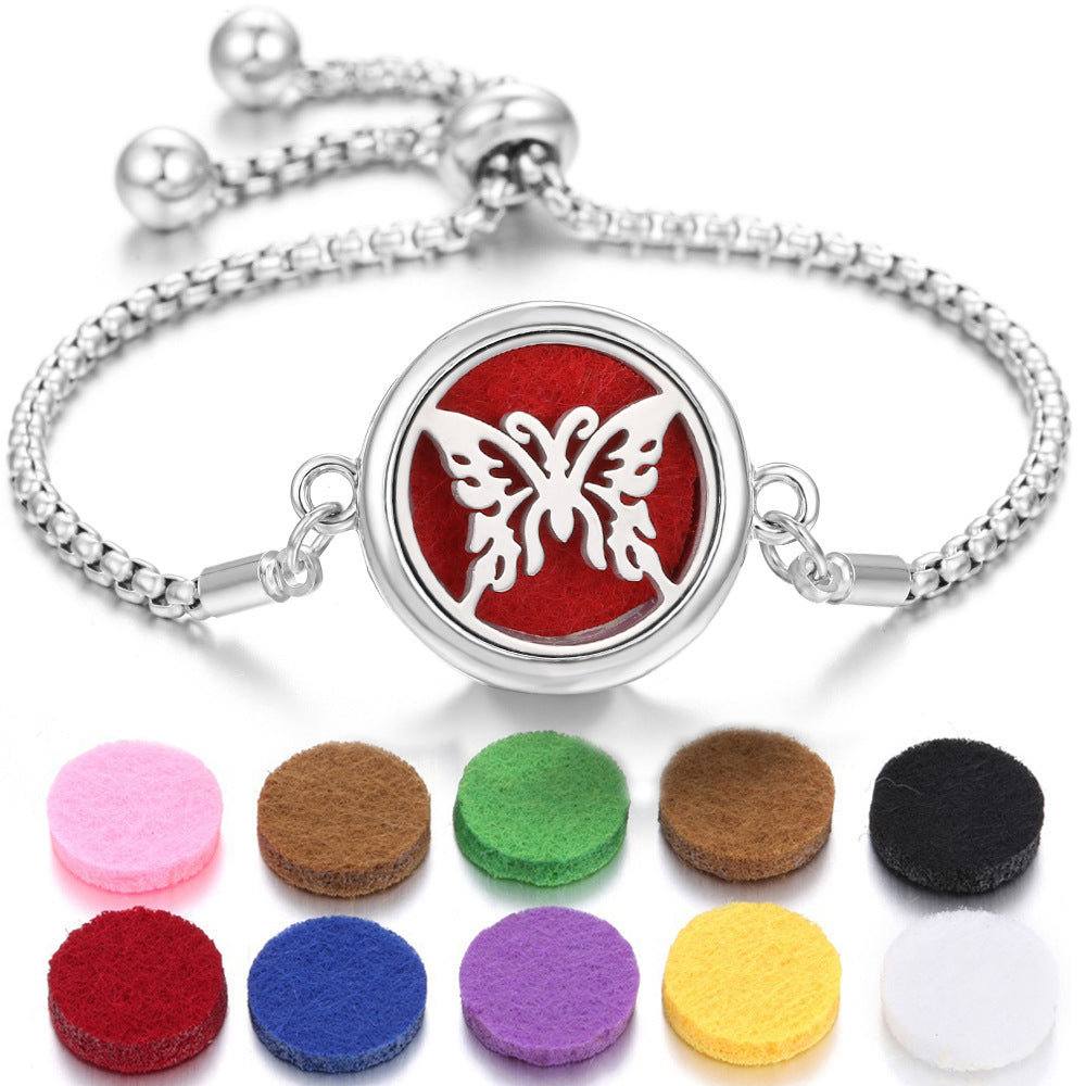 New Kaleidoscope Aromatherapy Bracelet Perfume Essential Oil Diffuser Locket Bracelet Charms Women Aroma Diffuser Jewelry