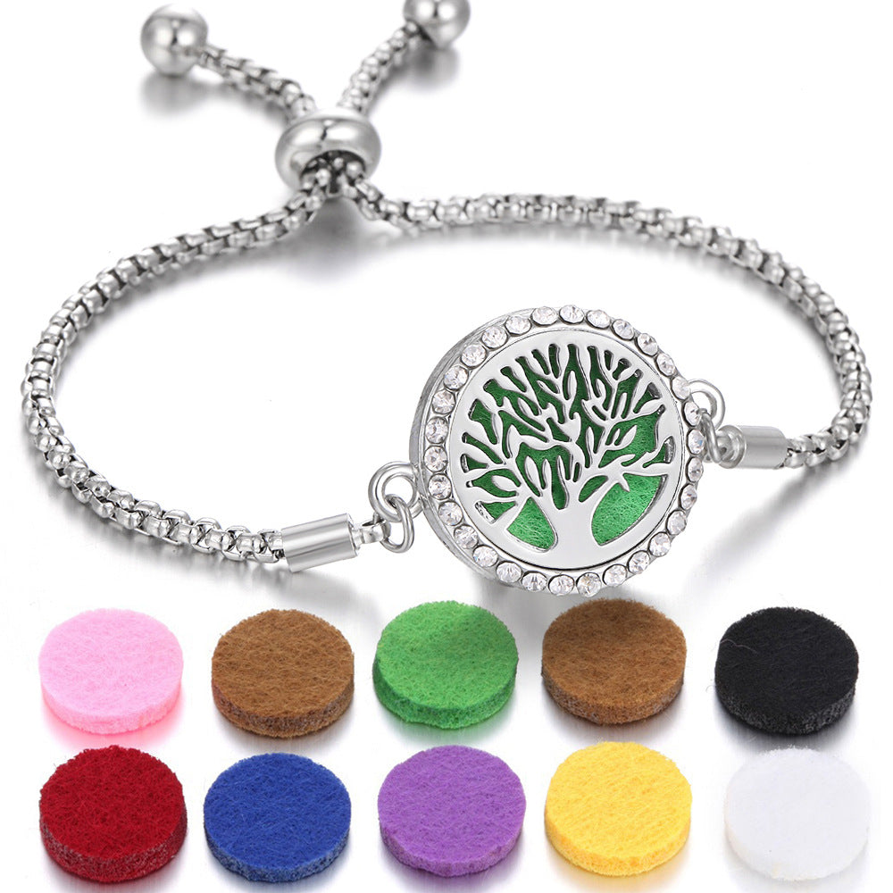 New Kaleidoscope Aromatherapy Bracelet Perfume Essential Oil Diffuser Locket Bracelet Charms Women Aroma Diffuser Jewelry