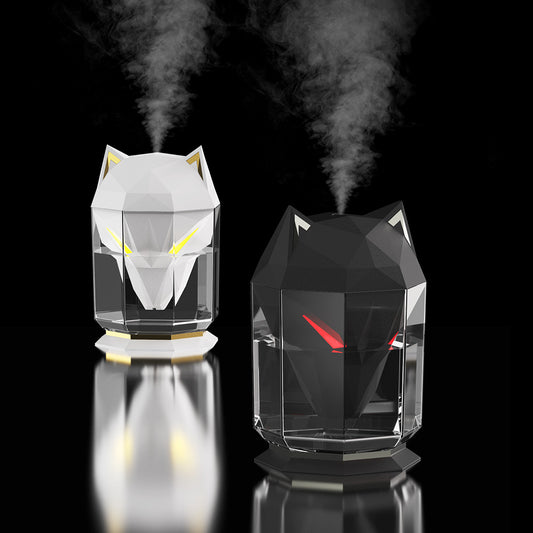 War Wolf Ultrasonic Air Humidifier – Colorful LED Light Aroma Diffuser with Nano Mist Spray for Home & Office