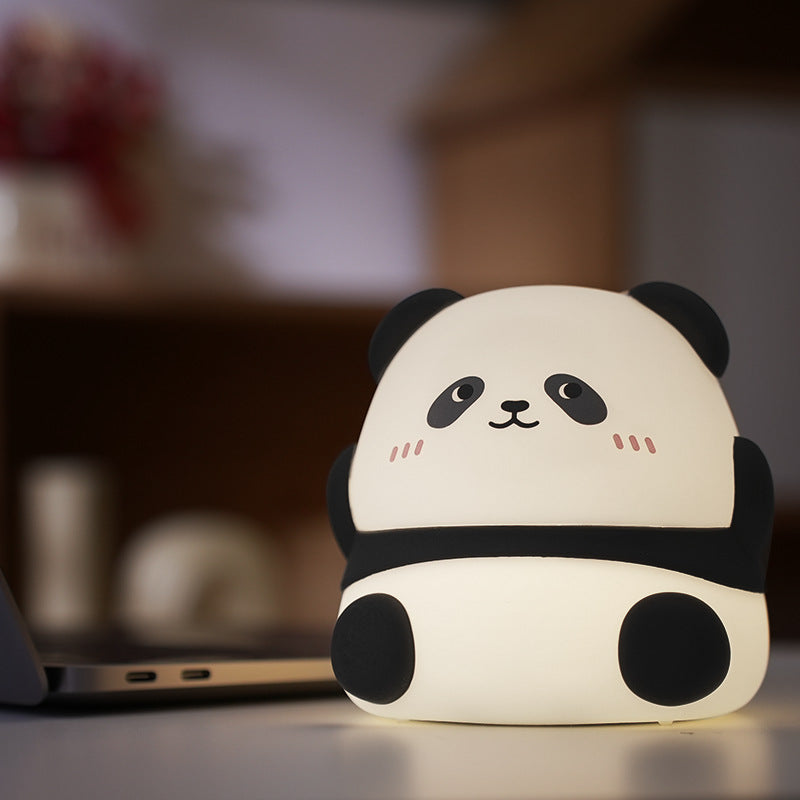 Cute Panda Night Light, Rechargeable, Eye-Care