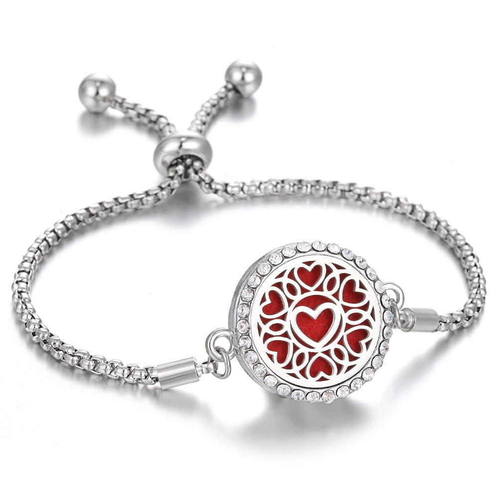 New Kaleidoscope Aromatherapy Bracelet Perfume Essential Oil Diffuser Locket Bracelet Charms Women Aroma Diffuser Jewelry