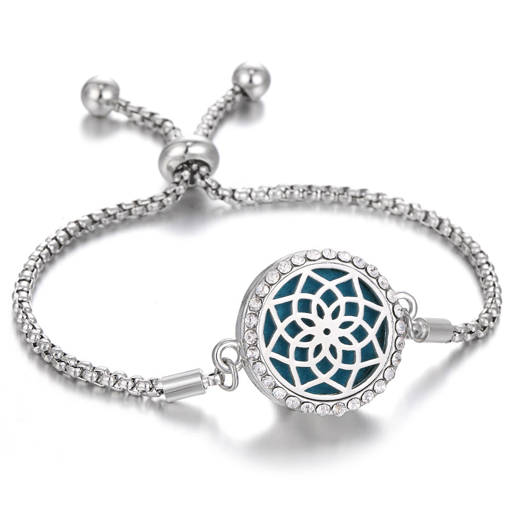 New Kaleidoscope Aromatherapy Bracelet Perfume Essential Oil Diffuser Locket Bracelet Charms Women Aroma Diffuser Jewelry
